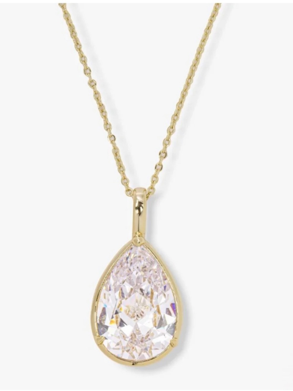MELINDA MARIA: SHE'S SO STUNNING TEARDROP NECKLACE